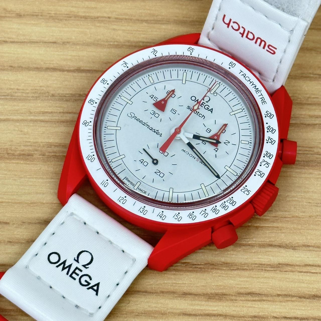 オメガ×スウォッチ　ミッショントゥマーズ　腕時計